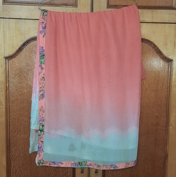 Peach Color Salwar Suit Dupatta - Picture 4 of 6